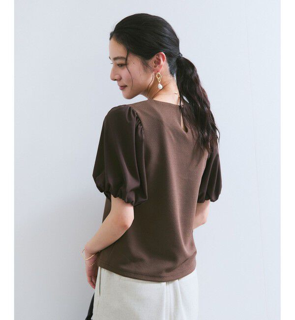 VIS「【WEB限定】ドッキング袖ボリュームカットソー」|Tシャツ・カットソー|