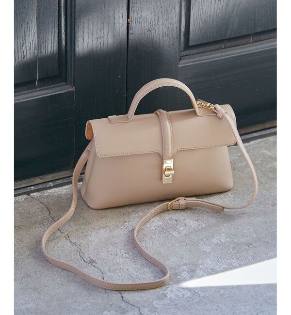 VIS「ひねり金具ワンハンドルミニショルダーバッグ/2WAY,WEB限定カラーあり」|ショルダー・メッセンジャー|ベージュ(27)
