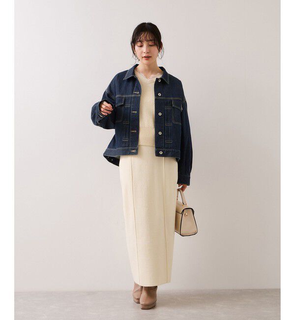 VIS「ボリュームスリーブデニムジャケット」|デニムジャケット|