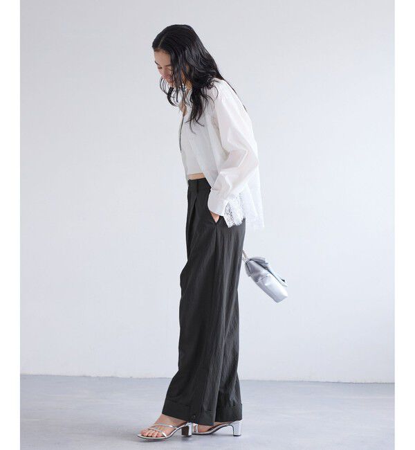 VIS「エアタンロールアップパンツ/イージーケア・防シワ」|チノ|