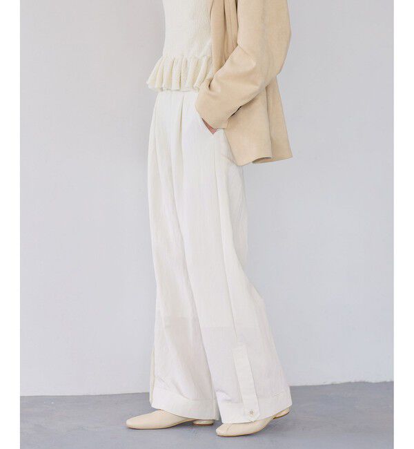 VIS「エアタンロールアップパンツ/イージーケア・防シワ」|チノ|