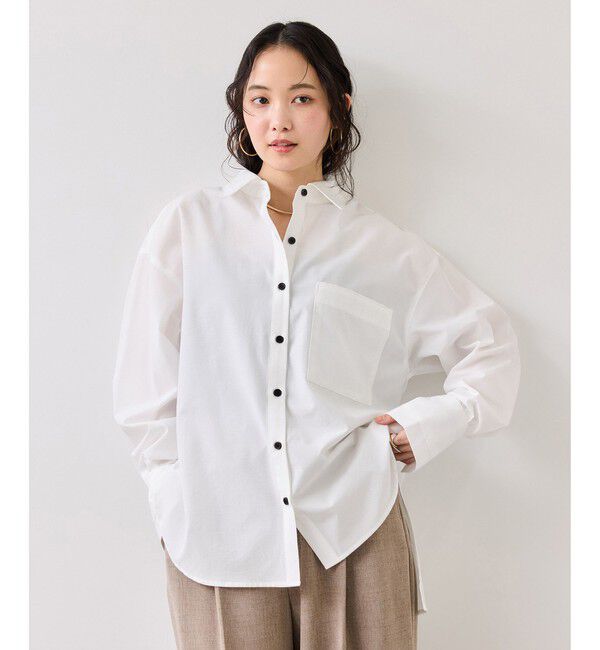 VIS「ウエストリボンシャツ/イージーケア・WEB限定カラー」|シャツ・ブラウス|