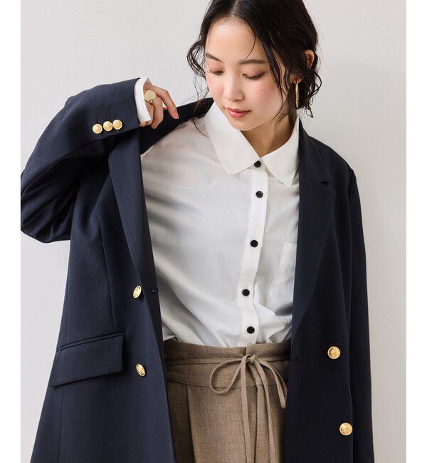 VIS「ウエストリボンシャツ/イージーケア・WEB限定カラー」|シャツ・ブラウス|