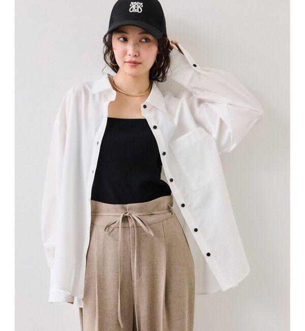 VIS「ウエストリボンシャツ/イージーケア・WEB限定カラー」|シャツ・ブラウス|