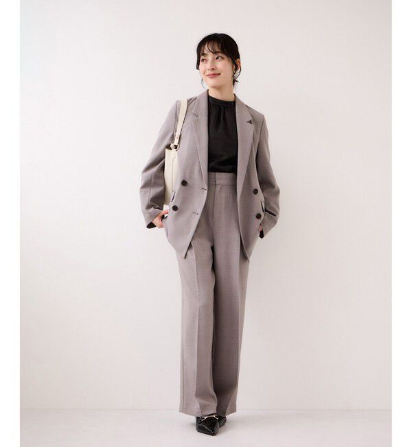 VIS「シャイニーボウタイ長袖ブラウス/イージーケア・2WAY」|シャツ・ブラウス|