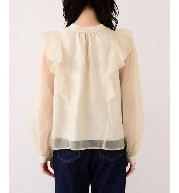 VIS「シャイニーボウタイ長袖ブラウス/イージーケア・2WAY」|シャツ・ブラウス|