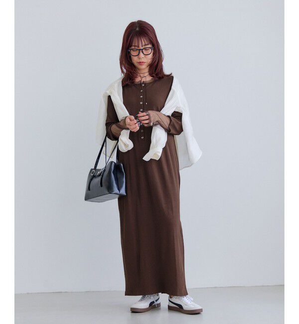 VIS「【WEB限定】チュールレイヤード風ワンピース」|ワンピース|