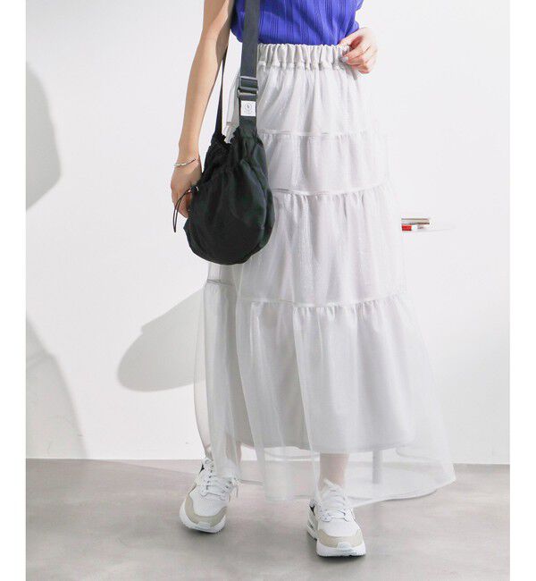 Rope&rsquo;Picnic「ティアードチュールスカート」|スカート|
