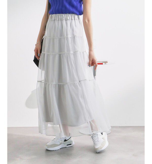 Rope&rsquo;Picnic「ティアードチュールスカート」|スカート|