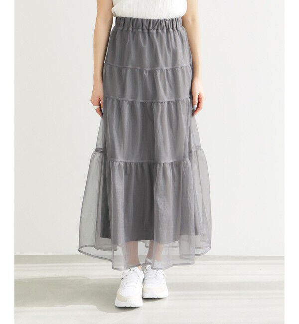 Rope&rsquo;Picnic「ティアードチュールスカート」|スカート|