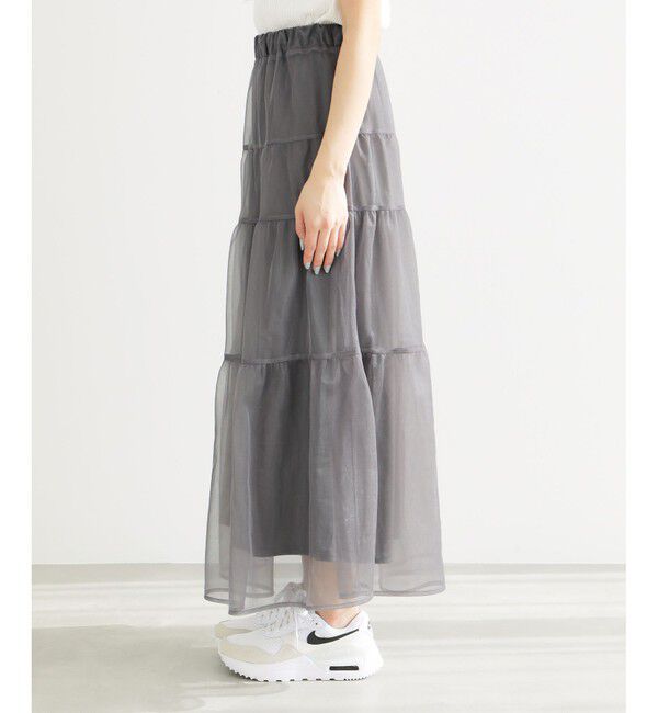 Rope&rsquo;Picnic「ティアードチュールスカート」|スカート|
