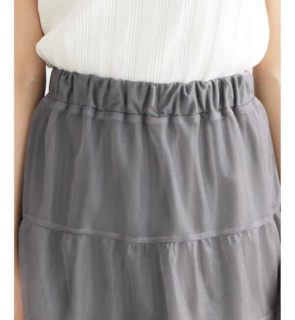 Rope&rsquo;Picnic「ティアードチュールスカート」|スカート|