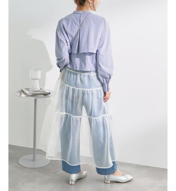 Rope&rsquo;Picnic「ティアードチュールスカート」|スカート|