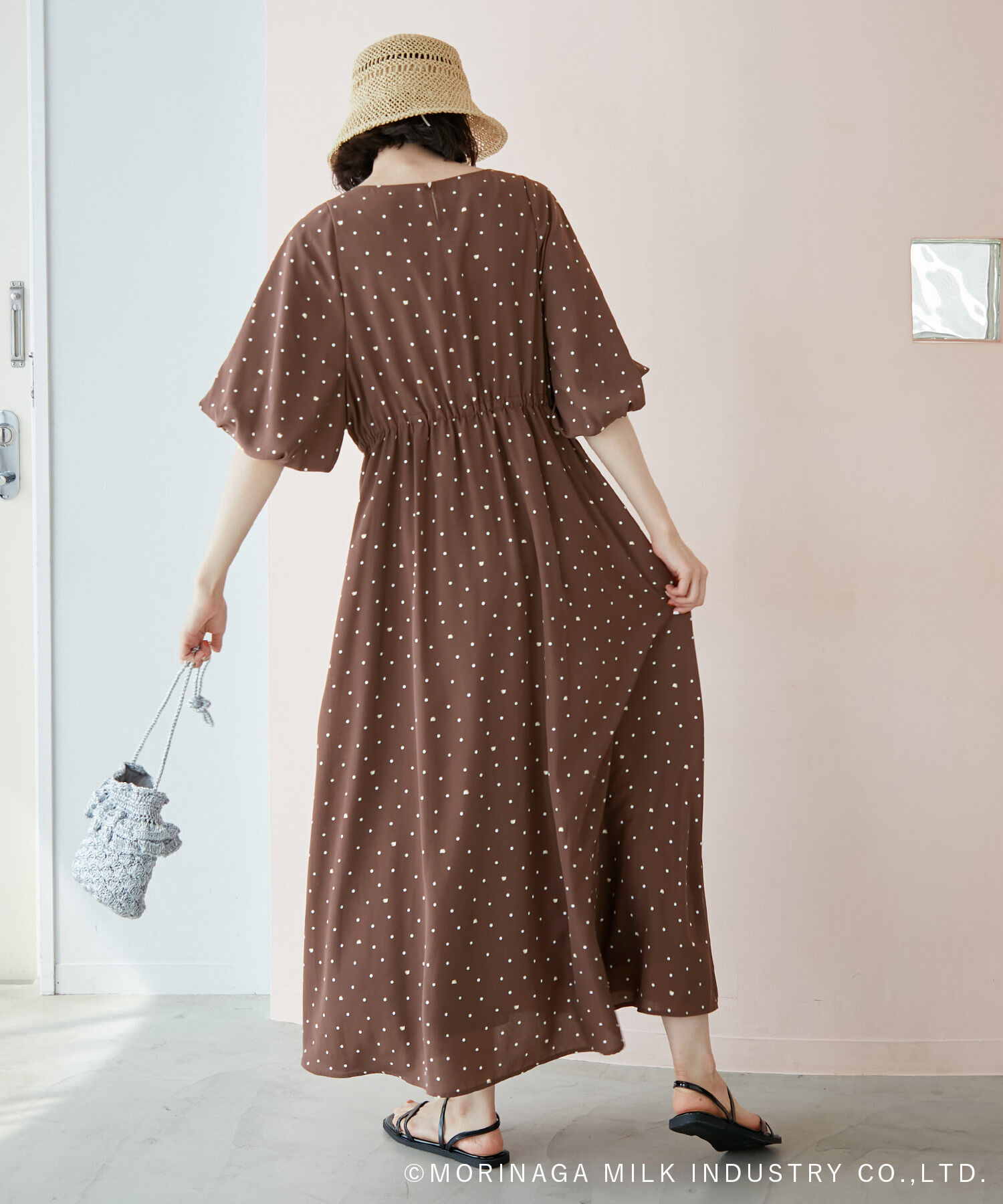 Rope&rsquo;Picnic「【Pino meets ROPE' PICNIC】Pinoドット柄ワンピース」|ワンピース|