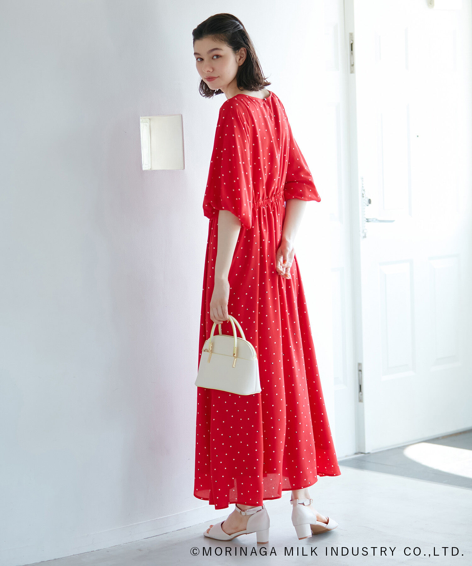 Rope&rsquo;Picnic「【Pino meets ROPE' PICNIC】Pinoドット柄ワンピース」|ワンピース|