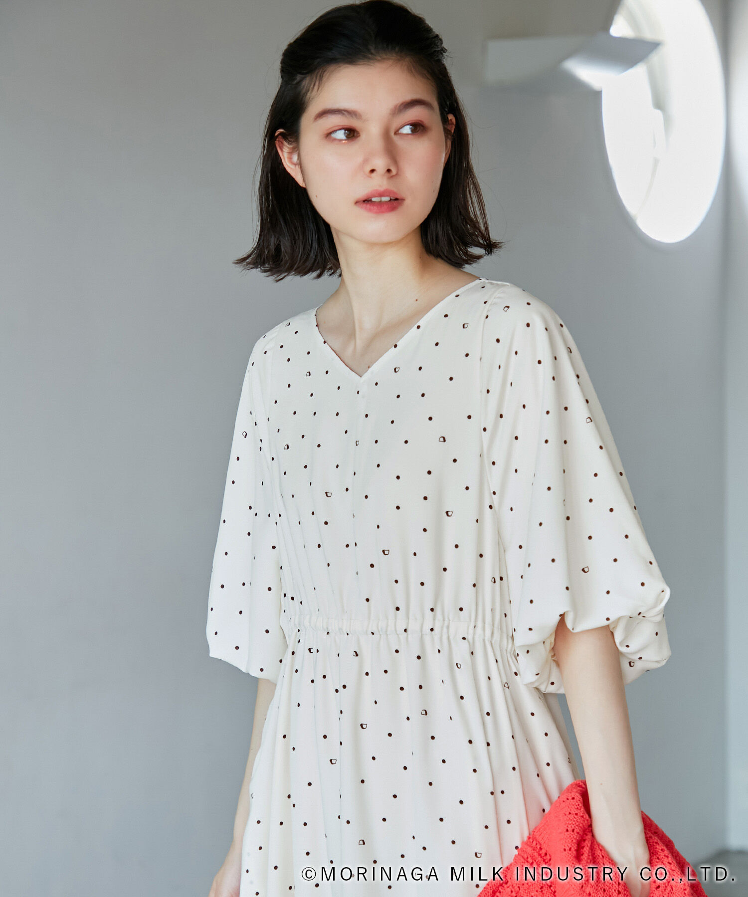 Rope&rsquo;Picnic「【Pino meets ROPE' PICNIC】Pinoドット柄ワンピース」|ワンピース|