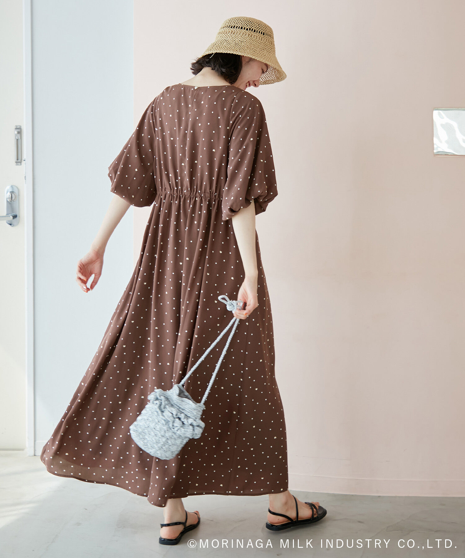 Rope&rsquo;Picnic「【Pino meets ROPE' PICNIC】Pinoドット柄ワンピース」|ワンピース|