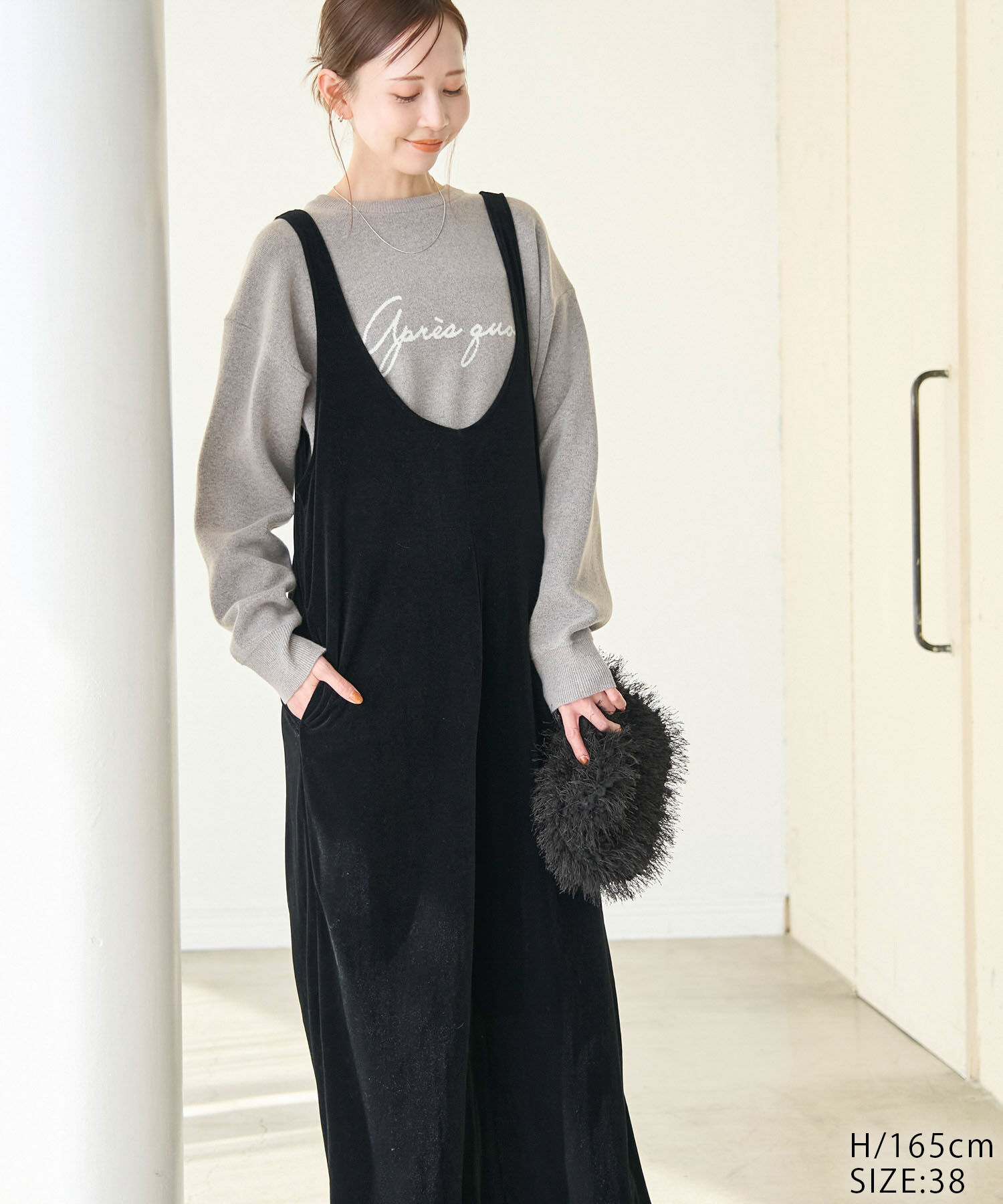 Rope&rsquo;Picnic「ベロアロンパース」|オールインワン|