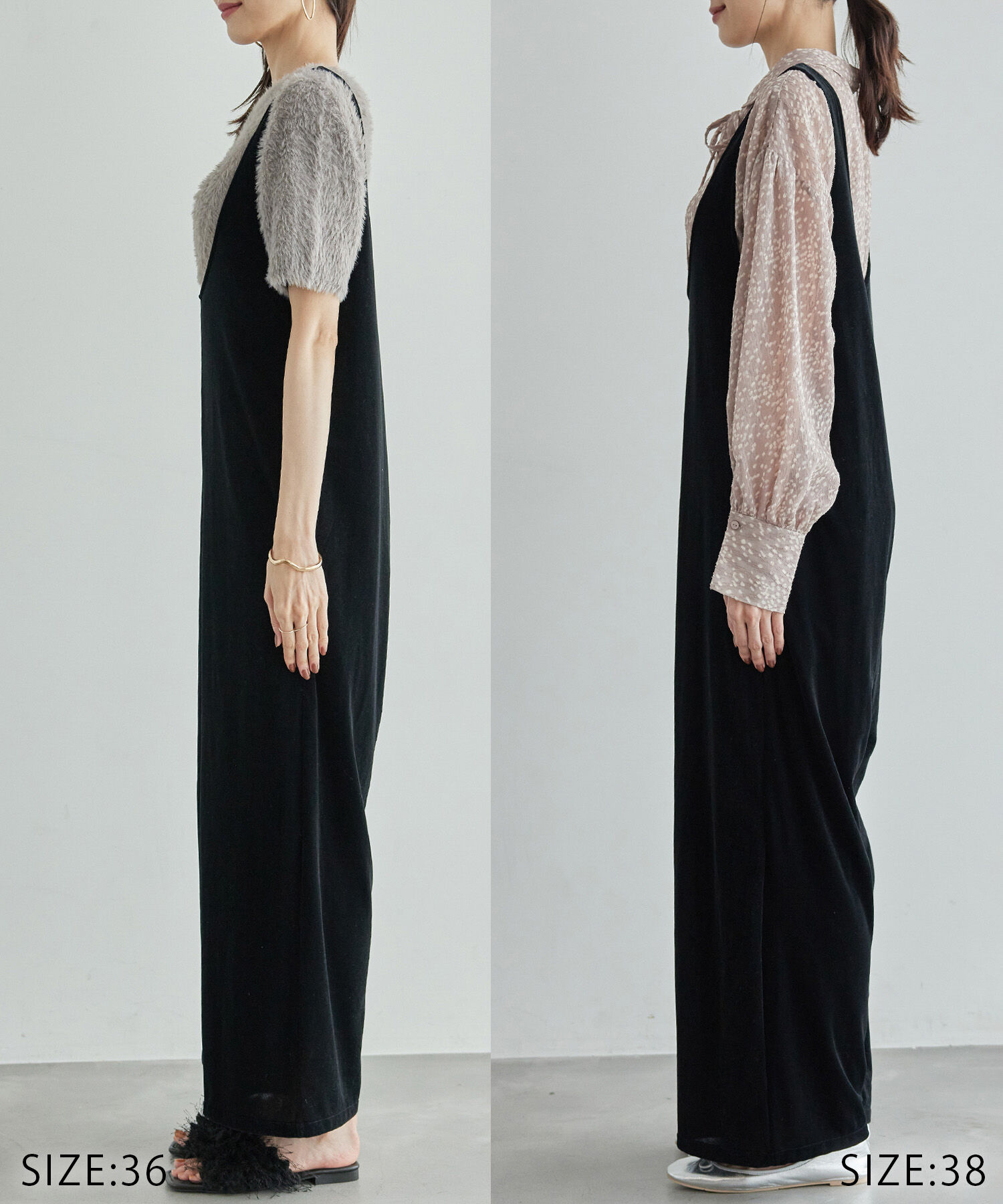 Rope&rsquo;Picnic「ベロアロンパース」|オールインワン|