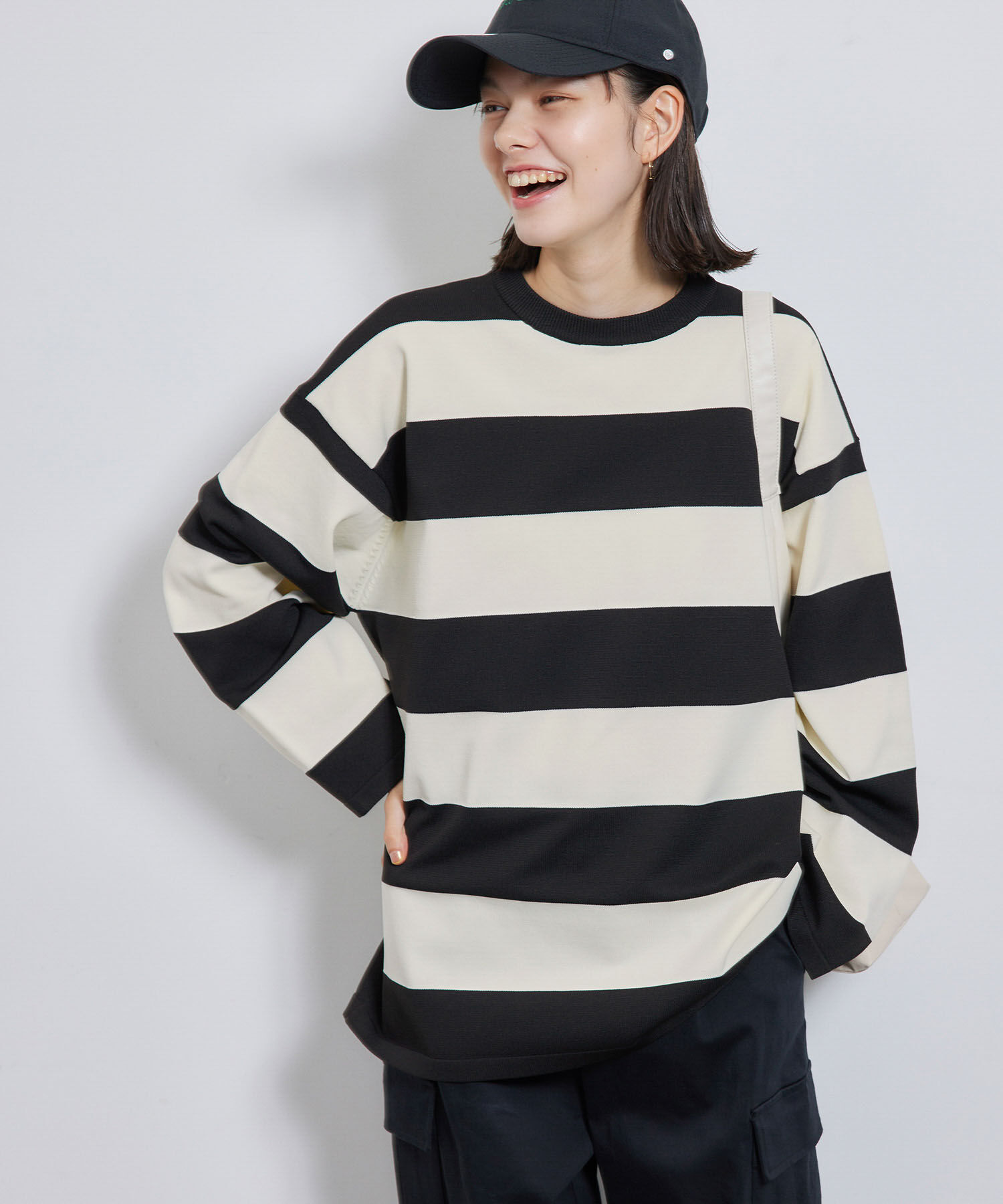 Rope&rsquo;Picnic「太ボーダーニットプルオーバー」|ニット・セーター|