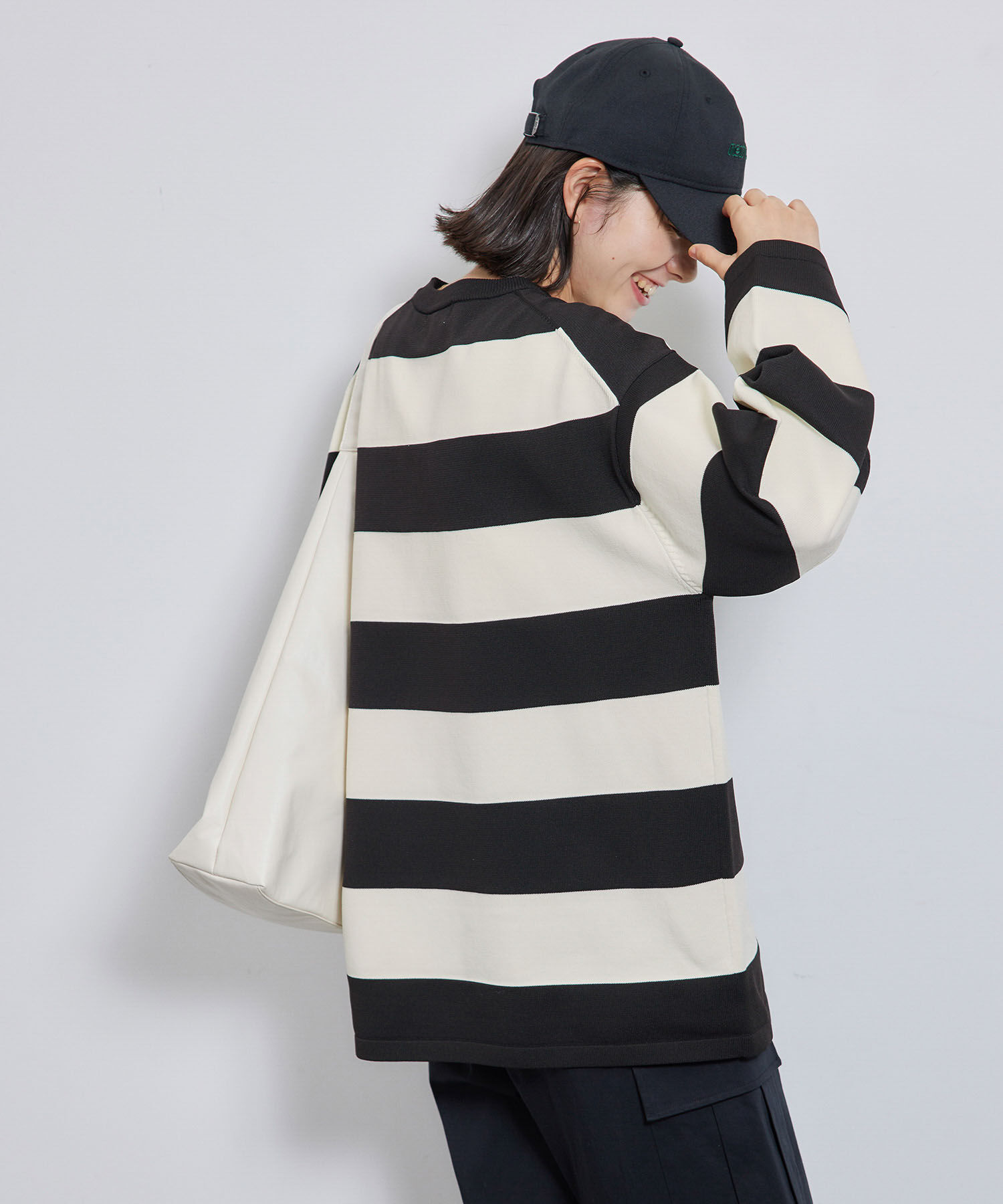 Rope&rsquo;Picnic「太ボーダーニットプルオーバー」|ニット・セーター|