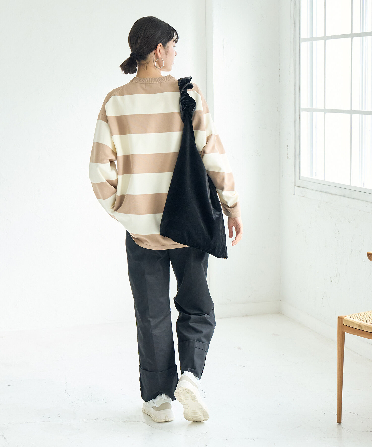 Rope&rsquo;Picnic「太ボーダーニットプルオーバー」|ニット・セーター|