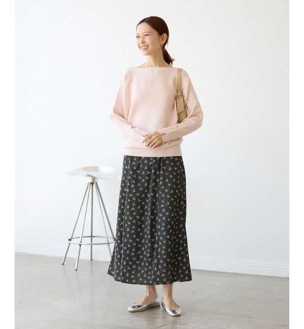 Rope&rsquo;Picnic「小花柄セミフレアロングスカート」|スカート|