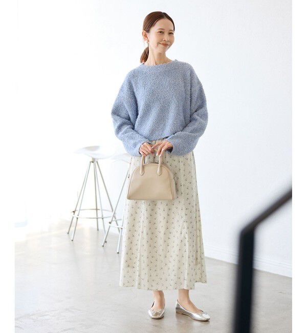 Rope&rsquo;Picnic「小花柄セミフレアロングスカート」|スカート|