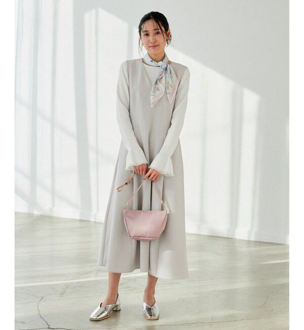 Rope&rsquo;Picnic「【花粉ガード】クリアツイルジャンパースカート/セレモニー・通勤対応・セットアップ対応」|ワンピース|