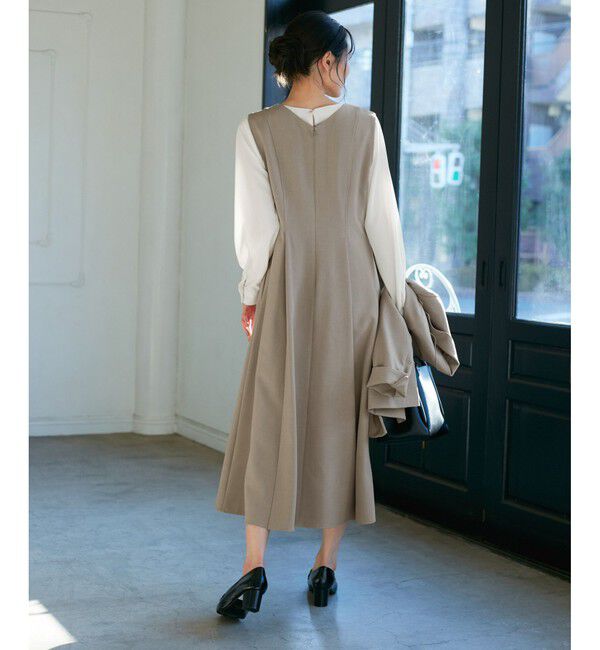 Rope&rsquo;Picnic「【花粉ガード】クリアツイルジャンパースカート/セレモニー・通勤対応・セットアップ対応」|ワンピース|