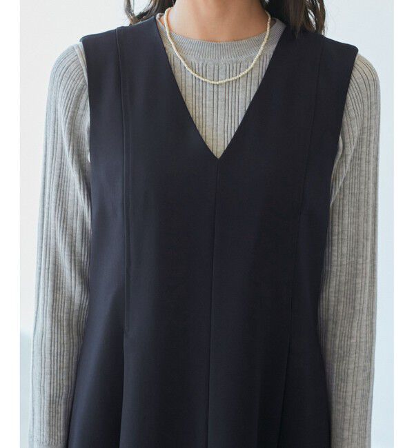 Rope&rsquo;Picnic「【花粉ガード】クリアツイルジャンパースカート/セレモニー・通勤対応・セットアップ対応」|ワンピース|