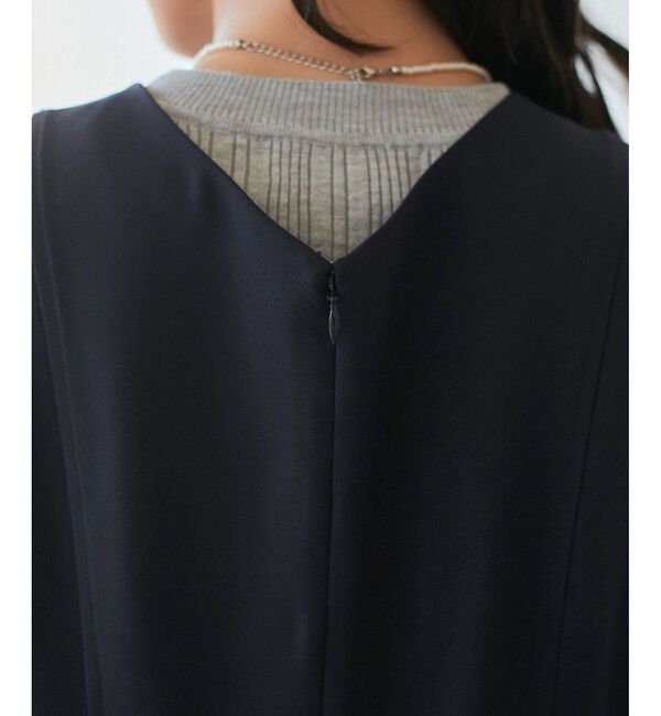 Rope&rsquo;Picnic「【花粉ガード】クリアツイルジャンパースカート/セレモニー・通勤対応・セットアップ対応」|ワンピース|