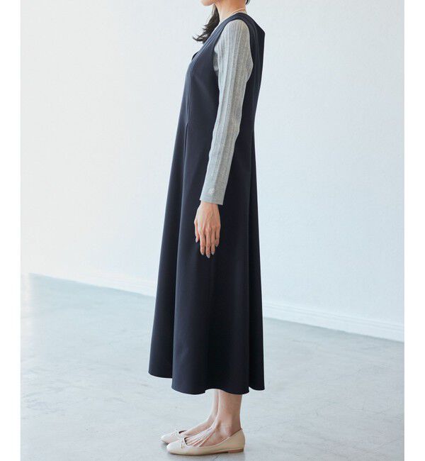 Rope&rsquo;Picnic「【花粉ガード】クリアツイルジャンパースカート/セレモニー・通勤対応・セットアップ対応」|ワンピース|