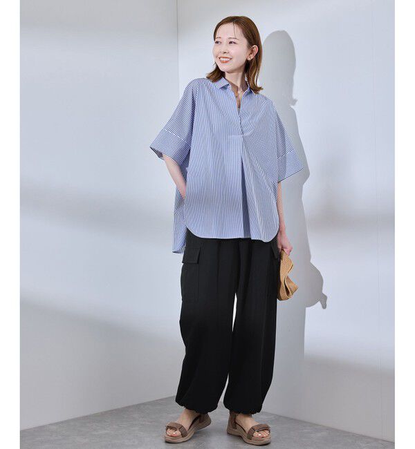 Rope&rsquo;Picnic「【UVカット・接触冷感・イージーケア】イージーカーゴパンツ」|カーゴ|