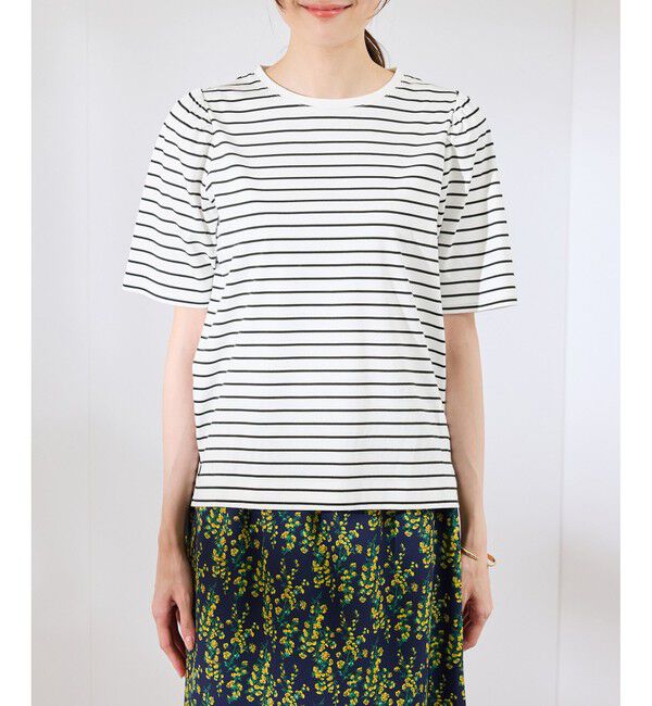 Rope&rsquo;Picnic「【UVカット・接触冷感】70シルケットパフスリーブトップス」|Tシャツ・カットソー|