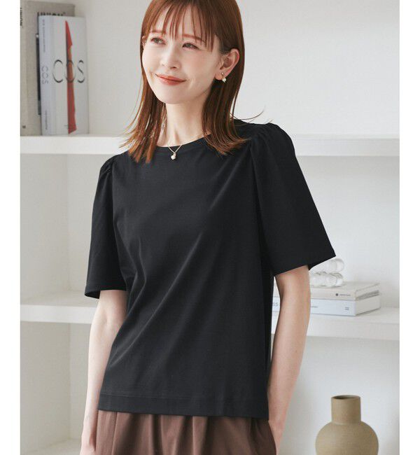 Rope&rsquo;Picnic「【UVカット・接触冷感】70シルケットパフスリーブトップス」|Tシャツ・カットソー|