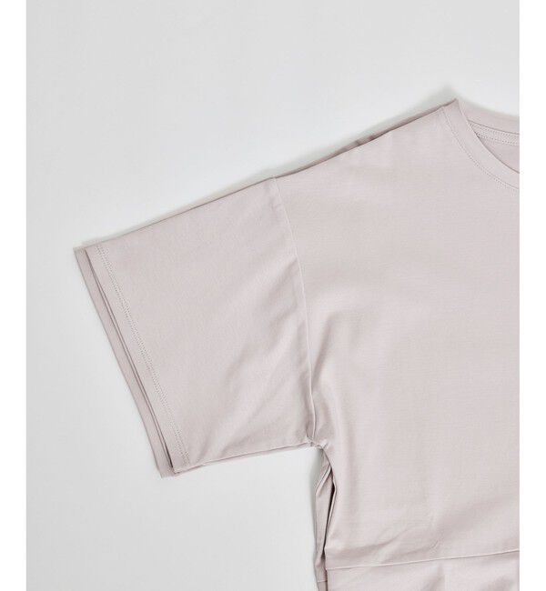 Rope&rsquo;Picnic「【UVカット・接触冷感】Cutee 着丈が選べる70シルケットペプラムカットトップス」|Tシャツ・カットソー|