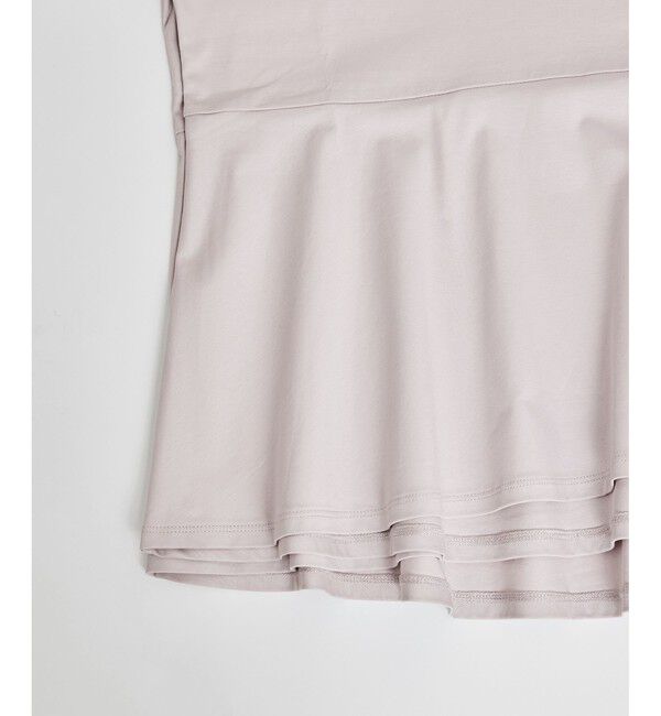 Rope&rsquo;Picnic「【UVカット・接触冷感】Cutee 着丈が選べる70シルケットペプラムカットトップス」|Tシャツ・カットソー|