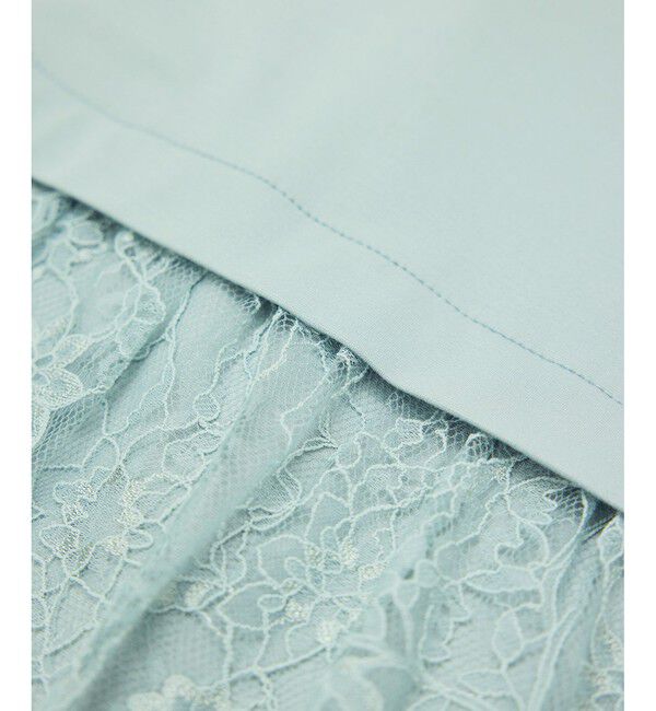 Rope&rsquo;Picnic「【UVカット・接触冷感】レースドッキングカットトップス」|Tシャツ・カットソー|