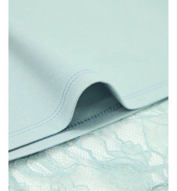 Rope&rsquo;Picnic「【UVカット・接触冷感】レースドッキングカットトップス」|Tシャツ・カットソー|