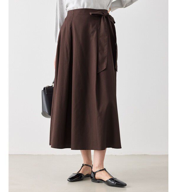 Rope&rsquo;Picnic「ウエストリボンラップボリュームスカート」|スカート|