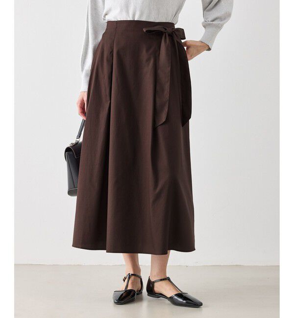 Rope&rsquo;Picnic「ウエストリボンラップボリュームスカート」|スカート|
