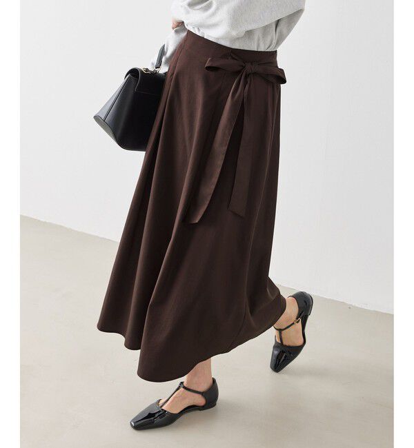 Rope&rsquo;Picnic「ウエストリボンラップボリュームスカート」|スカート|