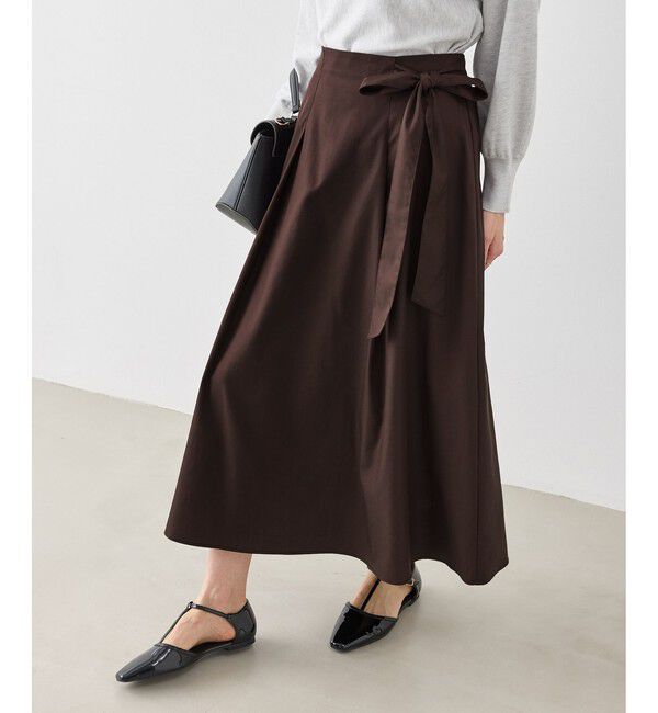 Rope&rsquo;Picnic「ウエストリボンラップボリュームスカート」|スカート|
