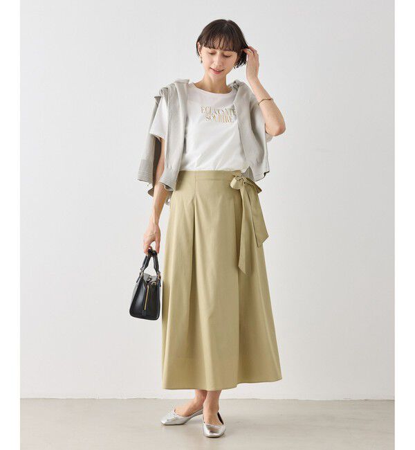 Rope&rsquo;Picnic「ウエストリボンラップボリュームスカート」|スカート|
