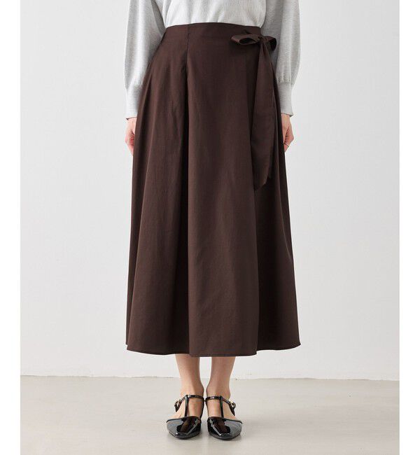 Rope&rsquo;Picnic「ウエストリボンラップボリュームスカート」|スカート|