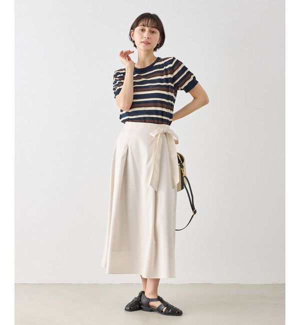 Rope&rsquo;Picnic「ウエストリボンラップボリュームスカート」|スカート|
