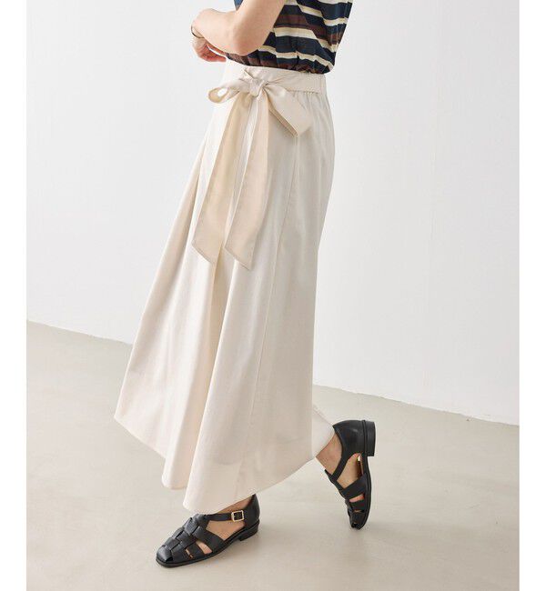 Rope&rsquo;Picnic「ウエストリボンラップボリュームスカート」|スカート|