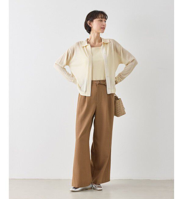 Rope&rsquo;Picnic「配色デザインカーディガン&インナーアンサンブル」|カーディガン|