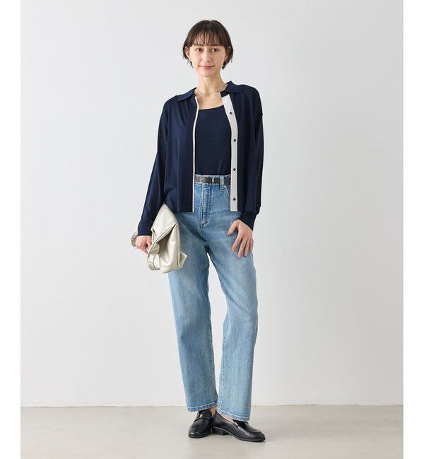 Rope&rsquo;Picnic「配色デザインカーディガン&インナーアンサンブル」|カーディガン|